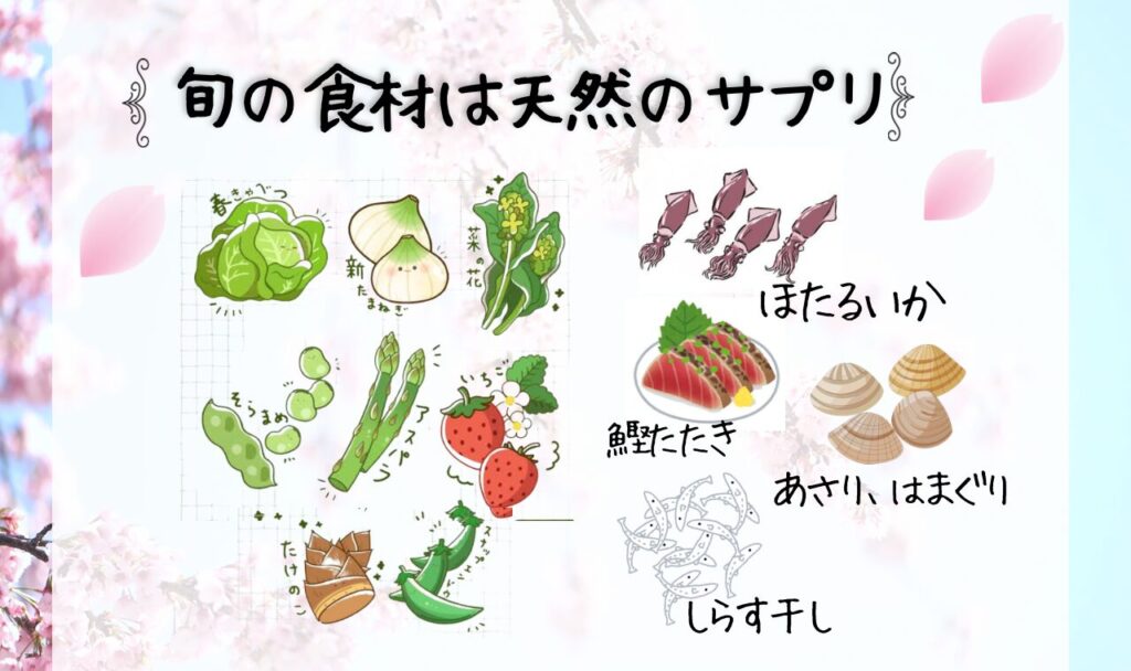 春！旬の食材は天然のサプリ