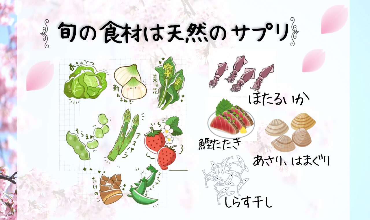 春！旬の食材は天然のサプリ